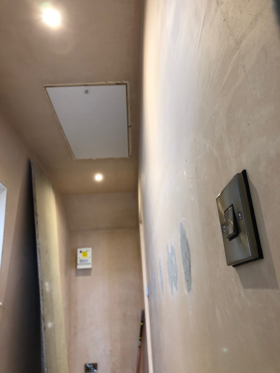 Fresh switches and downlights, first fix through to finish on a renovation.
